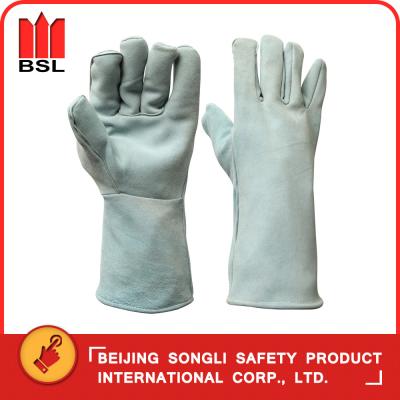 China SLG-SMT-22 goat split leather welding gloves for sale