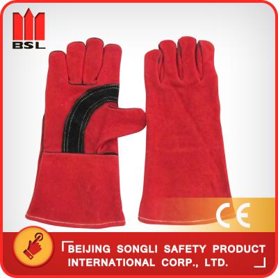 China SLG-HD8020-R2 cow split leather welding gloves for sale