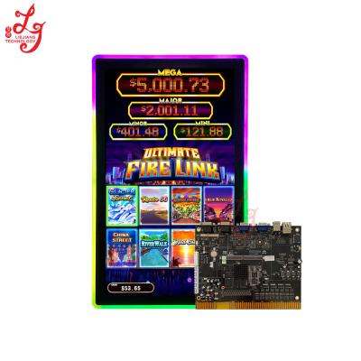 China Fire Link 8 In 1 Multigames PCB Board Rue Royale Glacier Gold Route66 China Street River Walk North Shore By The Bay for sale