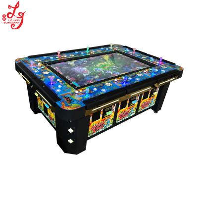 China 55 inch 10 Players Arcade Fishing Games Cabinet With Bill Acceptor And Mutha Goose System For Sale for sale