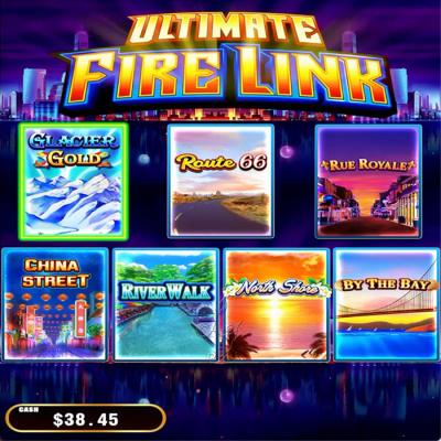 China HD Version Ultimate 43 Inch 8 in 1 Fire Link Casino Touch Screen Gambling Games PCB Boards Machines For Sale for sale