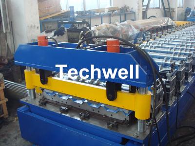 China Hydraulic cutting Metal Roofing Cold Roll Forming Machine 13 - 22 Stations TW27-195-780 for sale