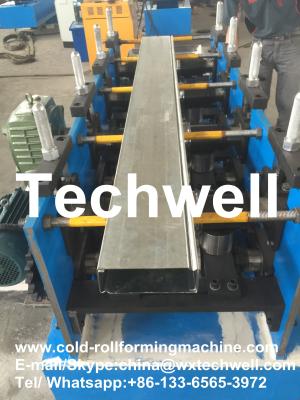 China Fully Automatic C Z Purlin Roll Forming Machinery Cold Steel Strip Profile for sale