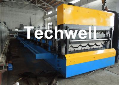 China Galvanized Steel Double Layer Forming Machine For Roof Wall Cladding With HRC50 - 60 Heat Treatment for sale