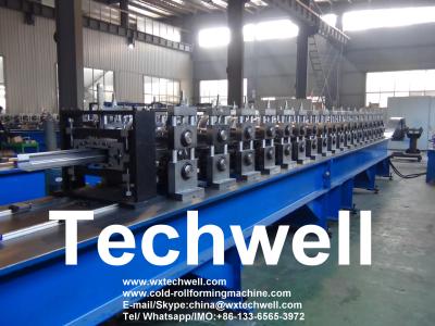 China Hydraulic Cutting 70mm Shaft Rack Roll Forming Machine Touch Screen Control for sale