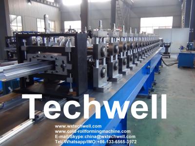 China 3.0mm Galvanized Steel Shelf Rack Roll Forming Machine 20m/Min GCr15 Steel Roller for sale