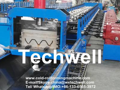 China Highway Line Metal Guardrail Roll Forming Machine for sale