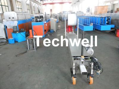 China Custom Portable Downspout Machine / Mobile Rainspout Forming Machine for sale