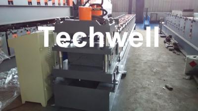 China Roof Ridge Cap Cold Roll Forming Machine with HRC 50-60 Cutting Blade for sale