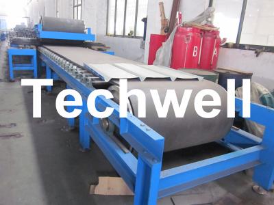 China Continuous Rubber Belt Conveyor PU Sandwich Panel Roll Forming Machine for sale