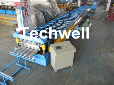 China Galvanisierte Stahlboden-Plattform-Rolle, die Maschine für die Herstellung der Stahlkonstruktions-Boden Decking-Platte bildet zu verkaufen