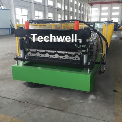 China 0.3 - 0.8mm Material Thickness Color Steel Roof Roll Forming Machine TW-RWM for sale