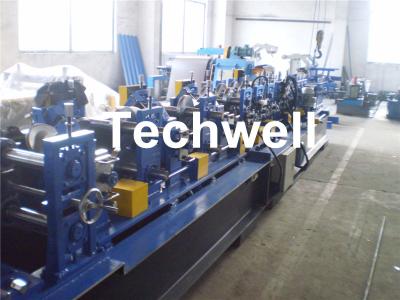 China CZ Section Galvanized Steel Roll Forming Machine , Quick Interchangeable By Changing Roller Spacers for sale