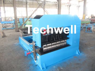 China 0-10M / Min Cold Roll Forming Equipment , Roof Sheet Making Machine 500mm Curving Radius for sale