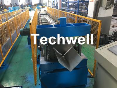 China Customized Cold Roll Forming Machine With Manual Decoiler For Making Roof Ridge Cap , Ridge Flashing for sale