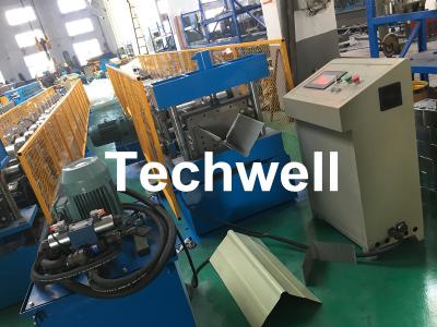 China Color Steel Plate , Galvanized Steel Roof Ridge Valley Roll Forming Machine For Making Ridge Cap , Ridge Tile for sale