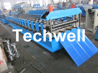 China TW-18-228.5-914 Color Steel / Galvanised Roof Roll Forming Machine For 0.3 - 0.8mm Roof Panel for sale