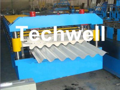 China Corrugated Long Span Roof Roll Forming Machine with Chain Drive and PANASONIC Transducer for sale