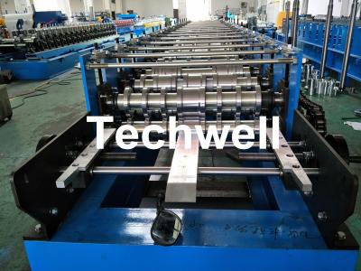 China Roofing Wall Panel Cold Roll Forming Machine For Forming Thickness 0.3-0.8mm , 18 Stations Roller Stands for sale
