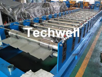 China 0-15m/min que forma el rollo de acero del panel del tejado del color de la alta precisión de la velocidad que forma la máquina con la conducción de cadena en venta