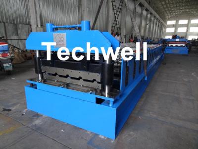 China Roof Wall Panel Cold Roll Forming Machine / Roof Wall Cladding Roll Forming Machine With PLC Control System for sale