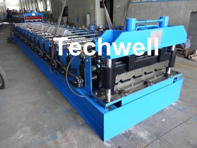 China 18 Forming Stations Roof Roll Forming Machine With Manual Or Hydraulic Type Decoiler / Uncoiler for sale
