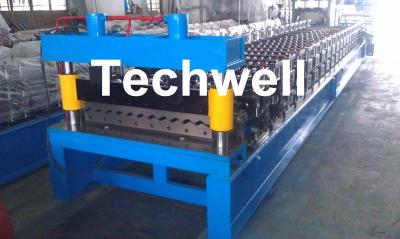 China Corrugated Profile Roll Forming Machine , Corrugated Sheet Making Machine With PLC Control System for sale