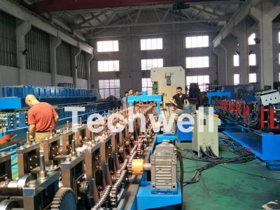 China 18 forming stations Auto Changeover Cable Tray Roll Forming Machine with PLC Electrical Control for sale