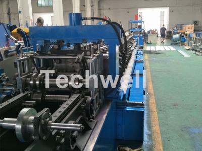 China Rolo azul da bandeja de cabo que forma a máquina com máquina do perfurador & pre - dispositivo hidráulico do corte à venda