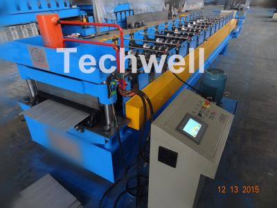 China 0.3-0.8Mm Thick Color Steel Roll Forming Machine / Pu Panels Cold Rolled Forming Machines for sale