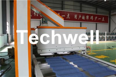 China Teja moderna ambiental coloreada metal de tejado de la máquina revestida de piedra de la teja que hace la máquina en venta