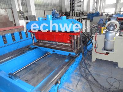 China High Speed Metal Tile Cold Roll Forming Machine With Servo Flying Cutting Type for sale