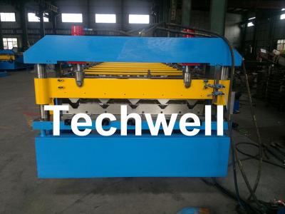 China Eisen-Metalldach-Blatt-Rolle, die Maschine mit manuellem oder hydraulischem Uncoiler bildet zu verkaufen