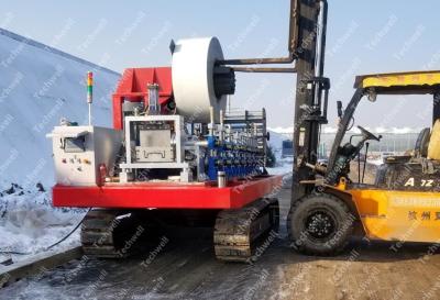 China Halbrundes 5in Regenwasser-Abflussrohr-tragbare Gossen-Maschine zu verkaufen