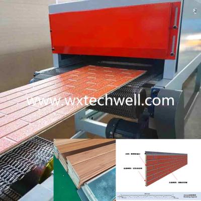 China 16 x 380mm PU Foam Insulated Exterior Decorative Wall Panel Roll Forming Machine for sale