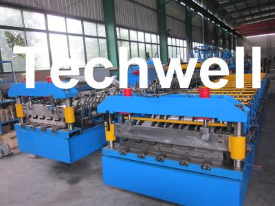 China High Speed Galvanised Roofing Sheet Roll Forming Machine With Hydraulic Cutting for sale