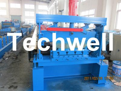 China 10 - 12Mpa Hydraulic Pressure Metal Deck Roll Forming Machine for 0.8 - 1.2 mm Thickness for sale