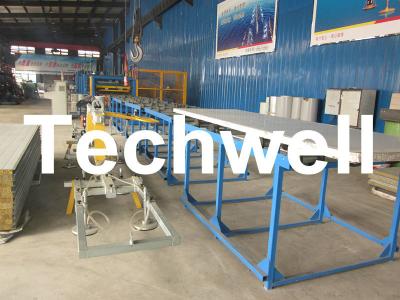 China Rock Wool & PU Sandwich Panel Making Machine For Prefab House, Mobile House TW-RKW1250 for sale