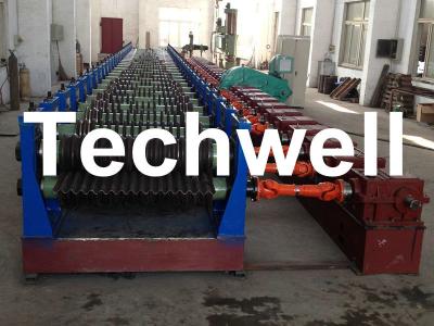 Cina 4 automatici - 8m/min ha galvanizzato il rotolo ondulato silo d'acciaio della parete che forma la macchina in vendita