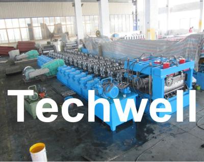 China Galvanized Steel Silo Corrugated Roll Forming Machine With 18 Forming Stations for sale