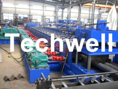 China 2 - 4mm Gimbal Gearbox Drive Highway Guardrail Roll Forming Machine With 7 Rollers Leveling TW-W312 for sale