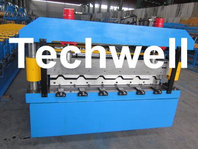 China Metal Roofing Sheet Roll Forming Machine, Roofing Sheet Making Machine With 20 Forming Stations for sale