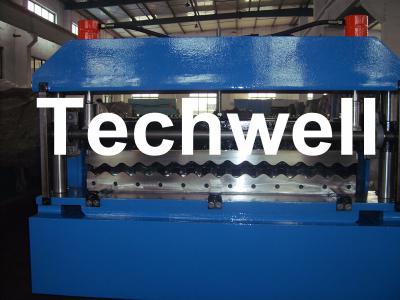 China Custom 0.3 - 0.8mm Thickness Automatical Metal Corrugated Sheet Roll Forming Machine for sale
