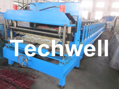 China Hydraulic Color Steel Glazed Tile Roll Forming Machine For Wall Cladding, Metal Roof Tile for sale