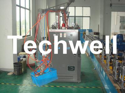China With Manual Decoiler, 3 - 12m/min PU Foam Rolling Shutter Door Forming Machine TW-PURD85 for sale