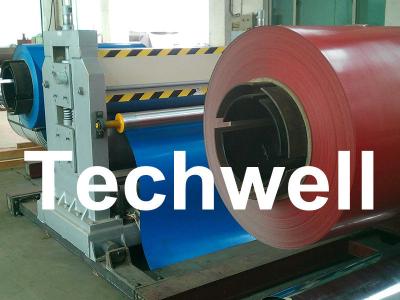 China High Speed 0 - 15m/min 7.5KW Double Side Steel Metal Coil Roll Embossing Machine for sale