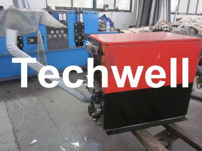 China Electric Mobile Elbow Making Machine , Downspout Roll Forming Machine for Downspout Elbow for sale