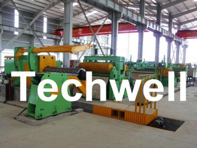 China 1.0 - 6.0 * 1600mm Steel / Metal Coil Slitting Machine Line With High Precision Slitting for sale
