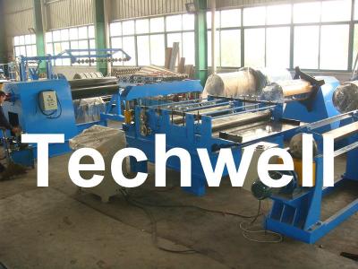 China Simple Steel / Metal Slitting Machine For Slitting 0.2 - 1.8 * 1300 Coil Into 10 Strips for sale