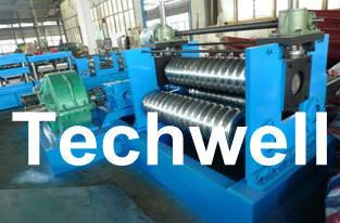 China 0.25 - 4.0mm 3 Sets Rollers Corrugated Sheet Bending Machine With 0 - 10m/min Speed for sale